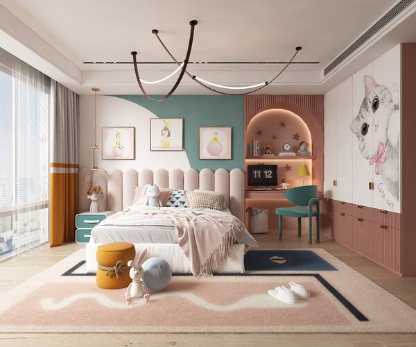 ArtStation - Kids Bedroom - Children Bedroom - 044 | Resources