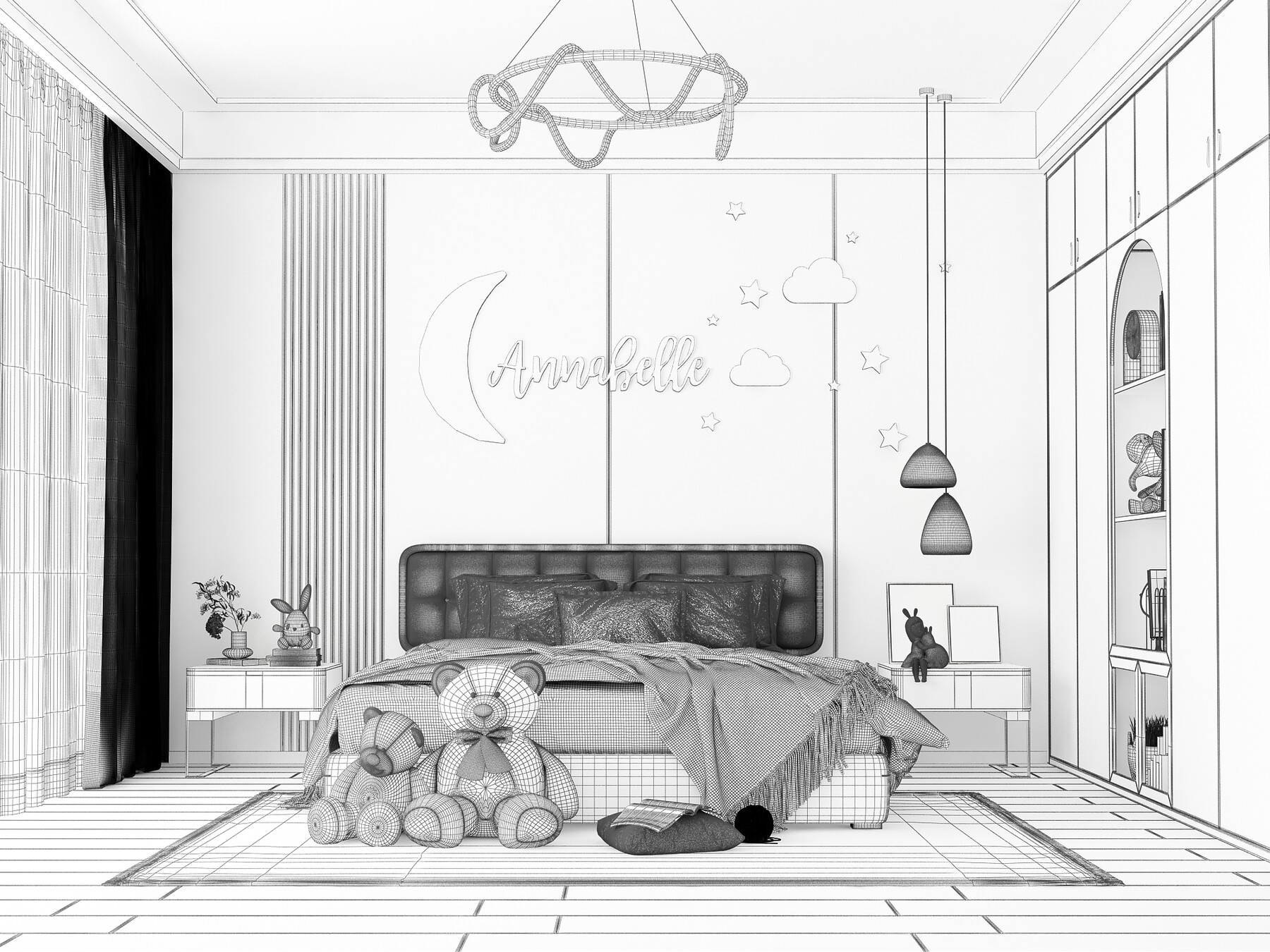 ArtStation - Kids Bedroom - Children Bedroom - 053 | Resources