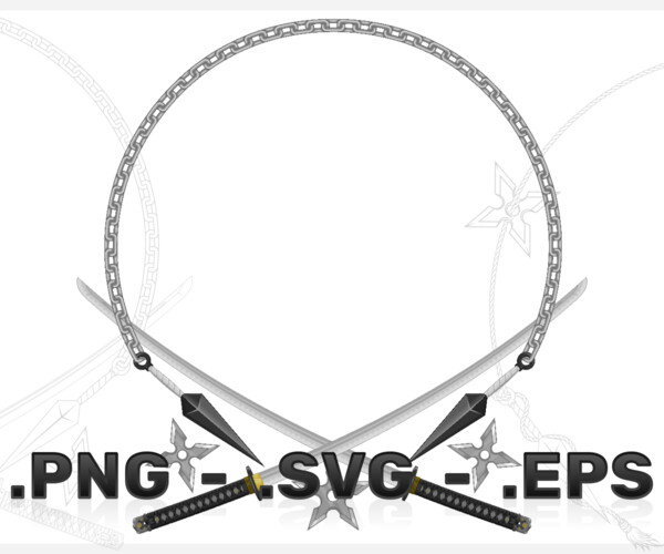 ArtStation - Vector Design of Japanese Ninja Assassin Weapons | Artworks