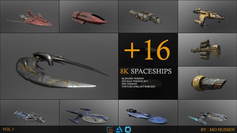 Rusty spaceships 8K