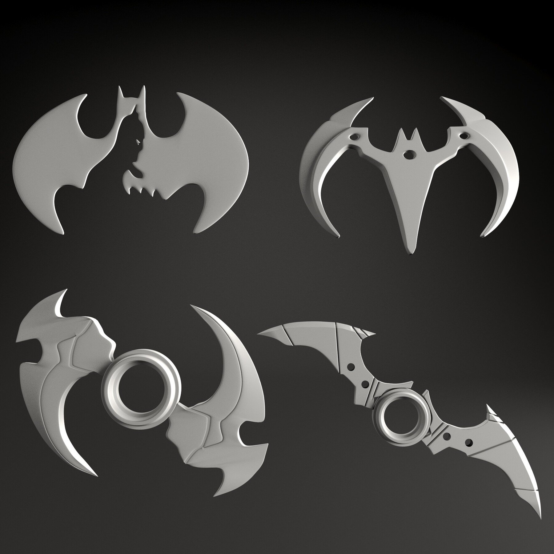 ArtStation - 20 SHURIKEN BATMAN STAR COLLECTION . VOL 1 | Game Assets