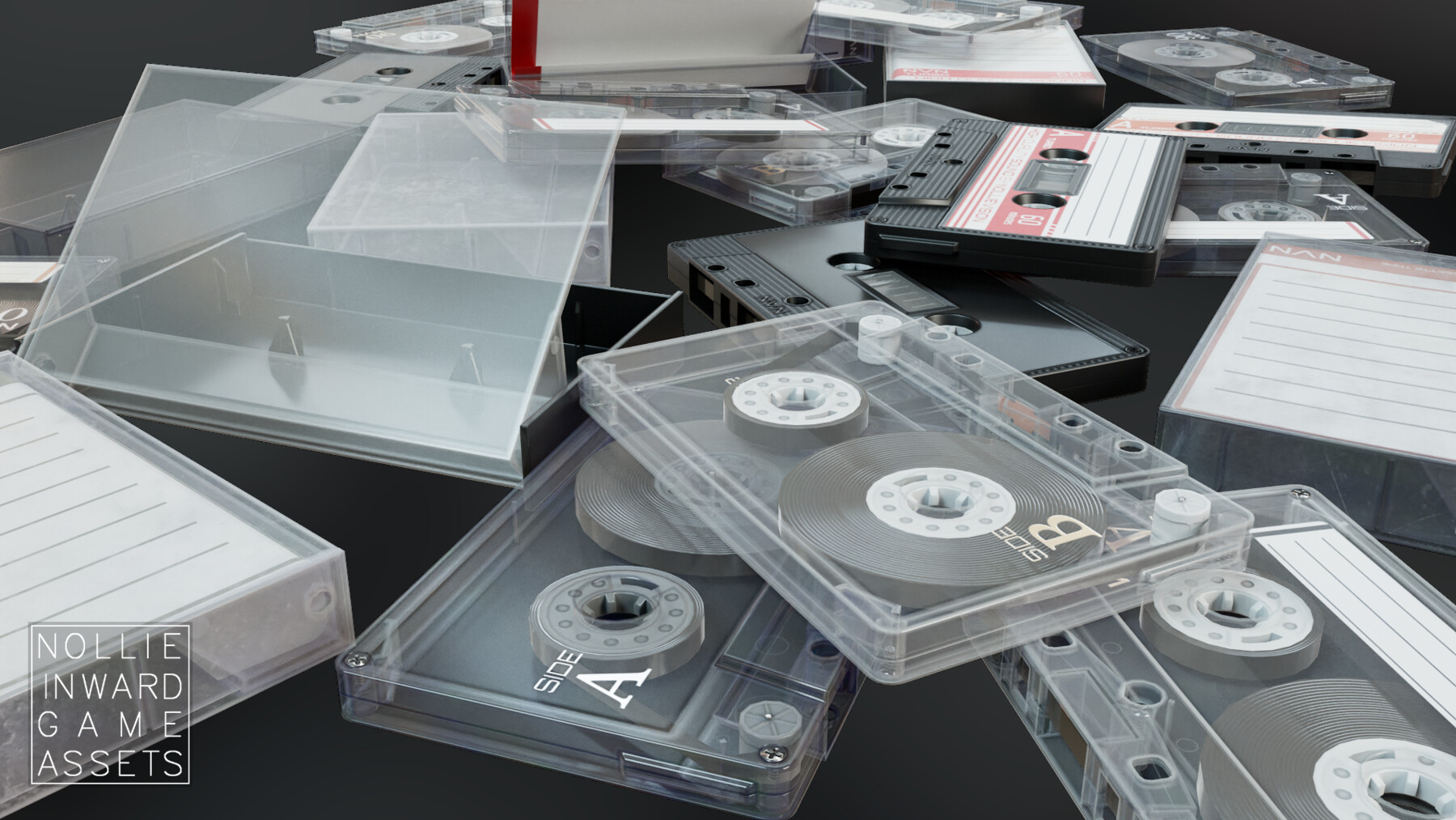 ArtStation Cassette Tape And Case Collection Resources File