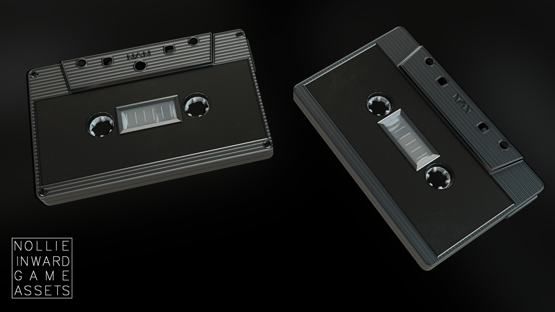 Cassette Tape Case White - 4 Variants | 3D model