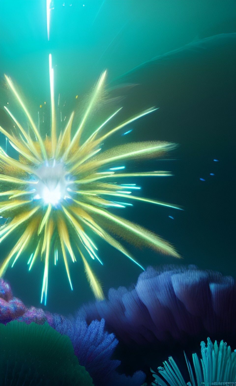 ArtStation FireWork UnderWater 1000 jpg wallpaper background pack