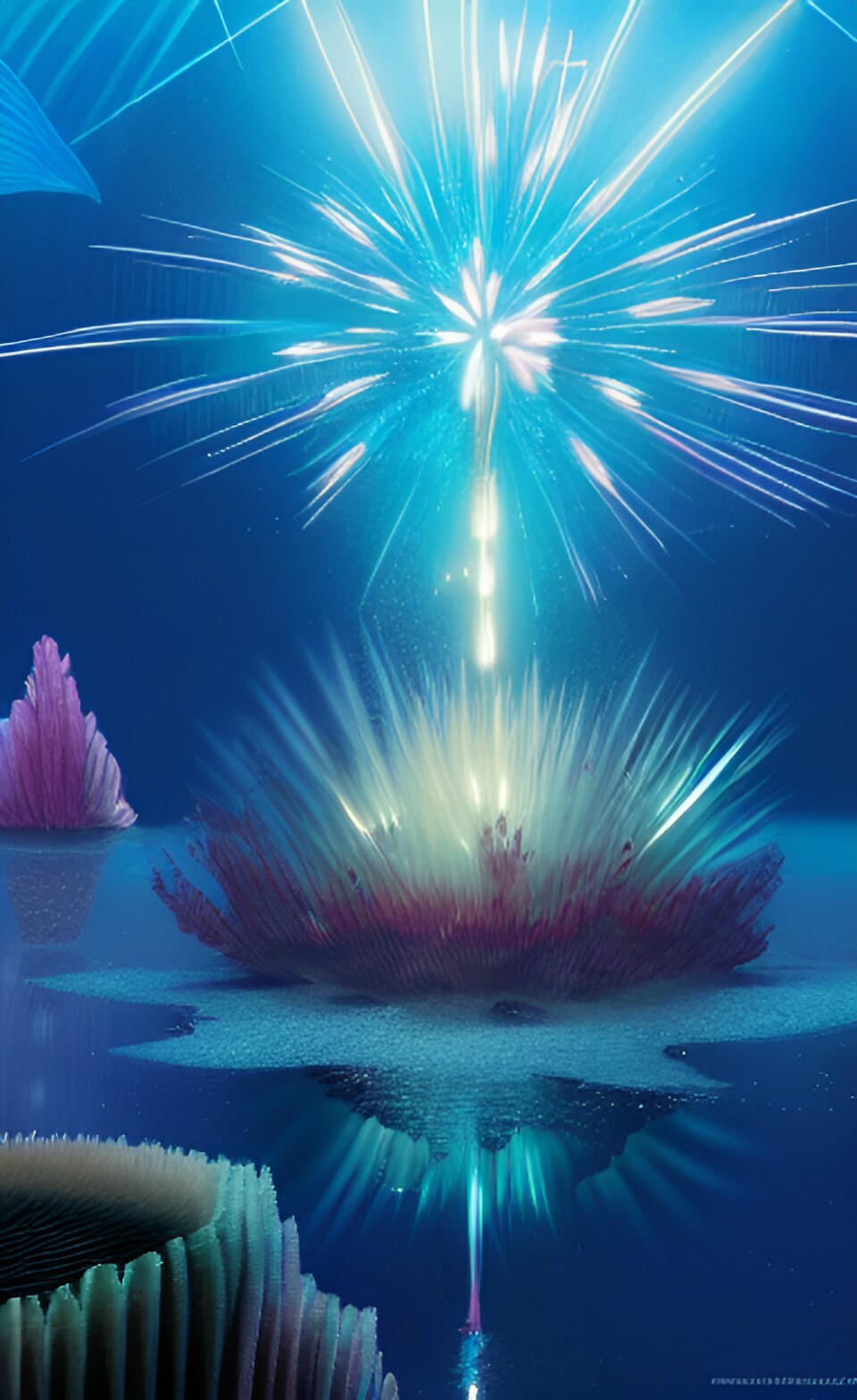 ArtStation FireWork UnderWater 1000 jpg wallpaper background pack