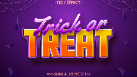 Halloween text effect, editable comic and cartoon text style