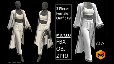 3 Pieces Female Outfit #9