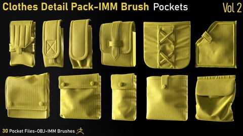 Clothes Details Pack-IMM Brush-Pockets-Vol2