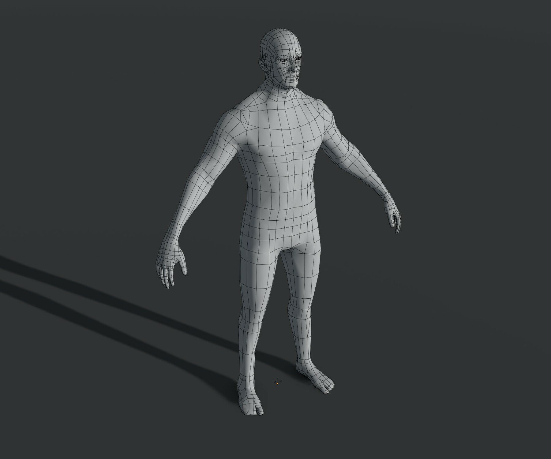 ArtStation - Male Body Base Mesh 28 Animations 3D Model | Game Assets