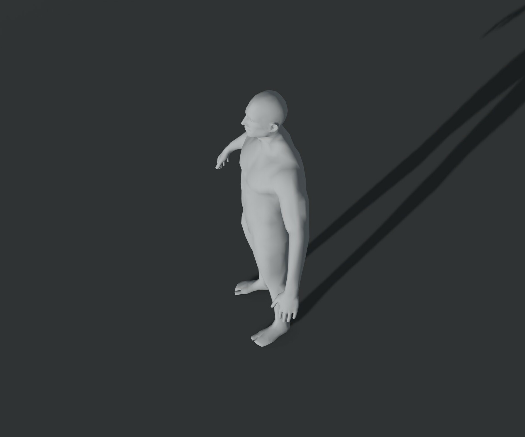 ArtStation - Male Body Base Mesh 28 Animations 3D Model