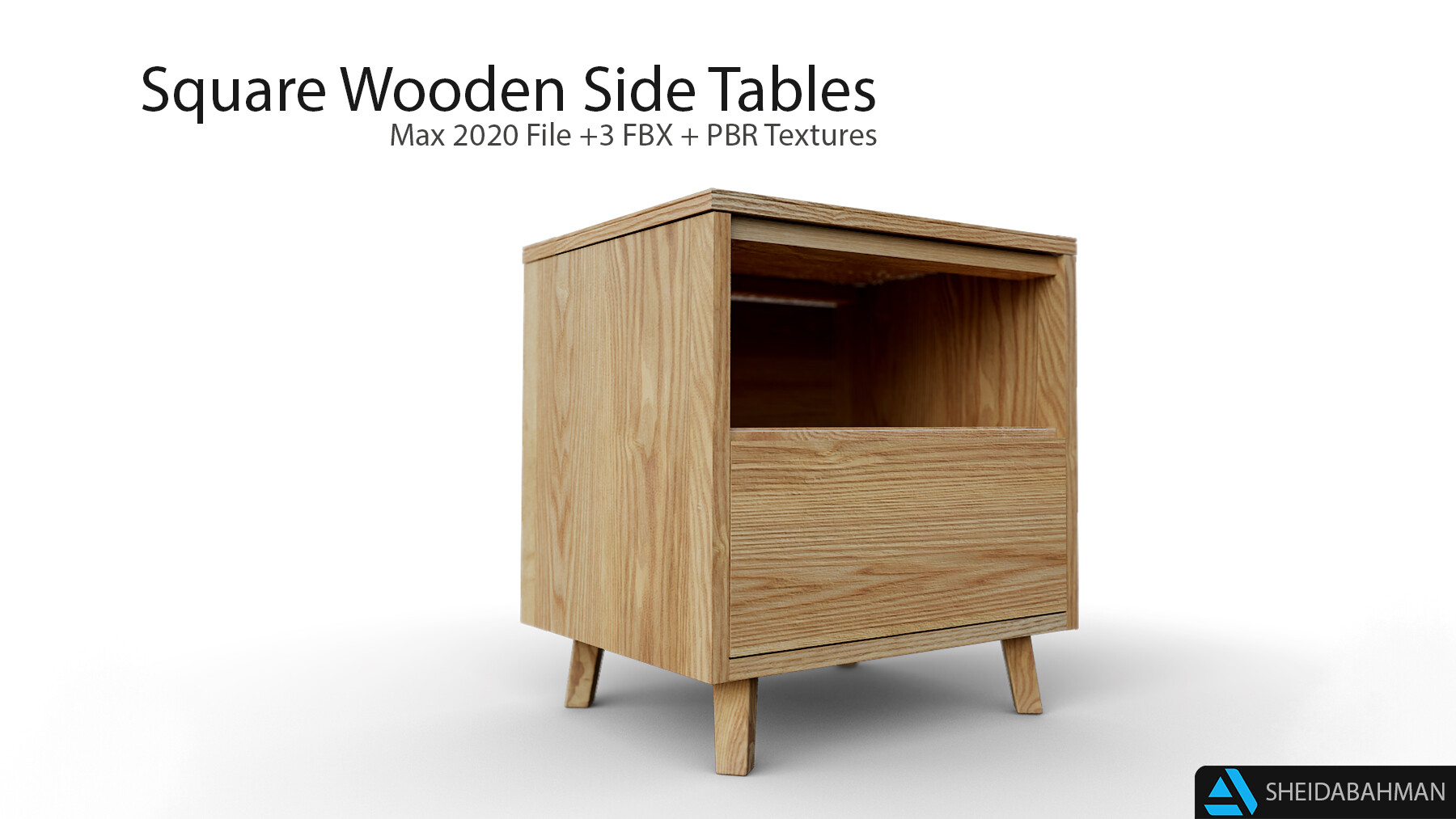 ArtStation Wooden Side Tables 3 Variation Resources