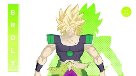 3D Broly Rigged