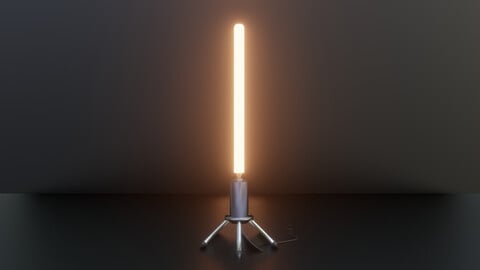 SCIFI Standing PBR Neon Light Game-Ready Asset