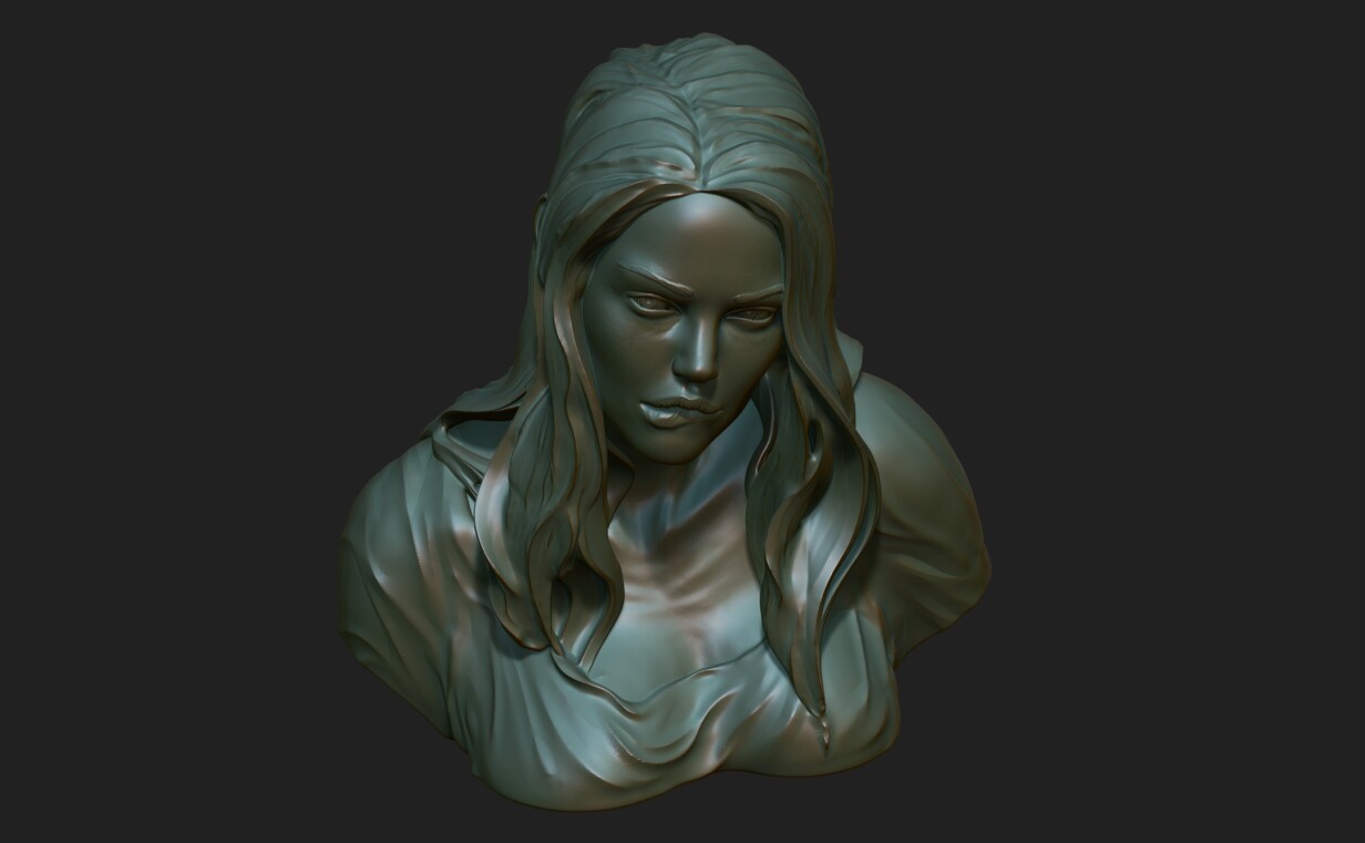 Female Bust Statue 220922 3D print model