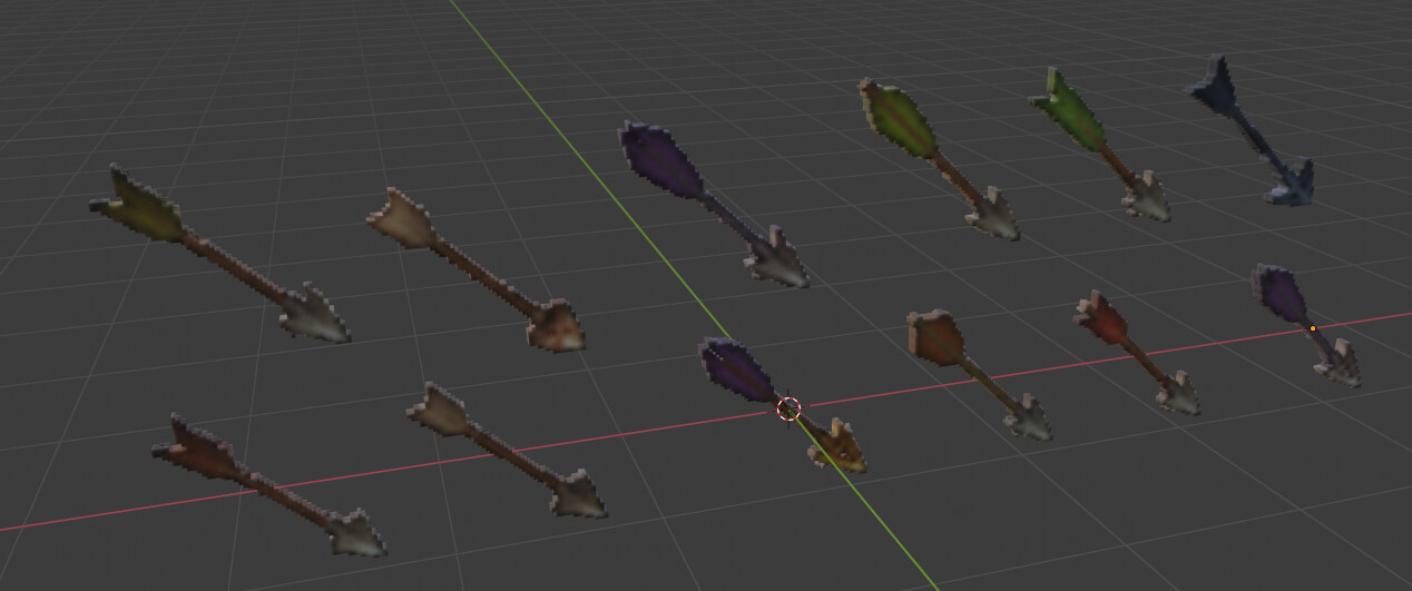 ArtStation - Voxel Arrows | Game Assets