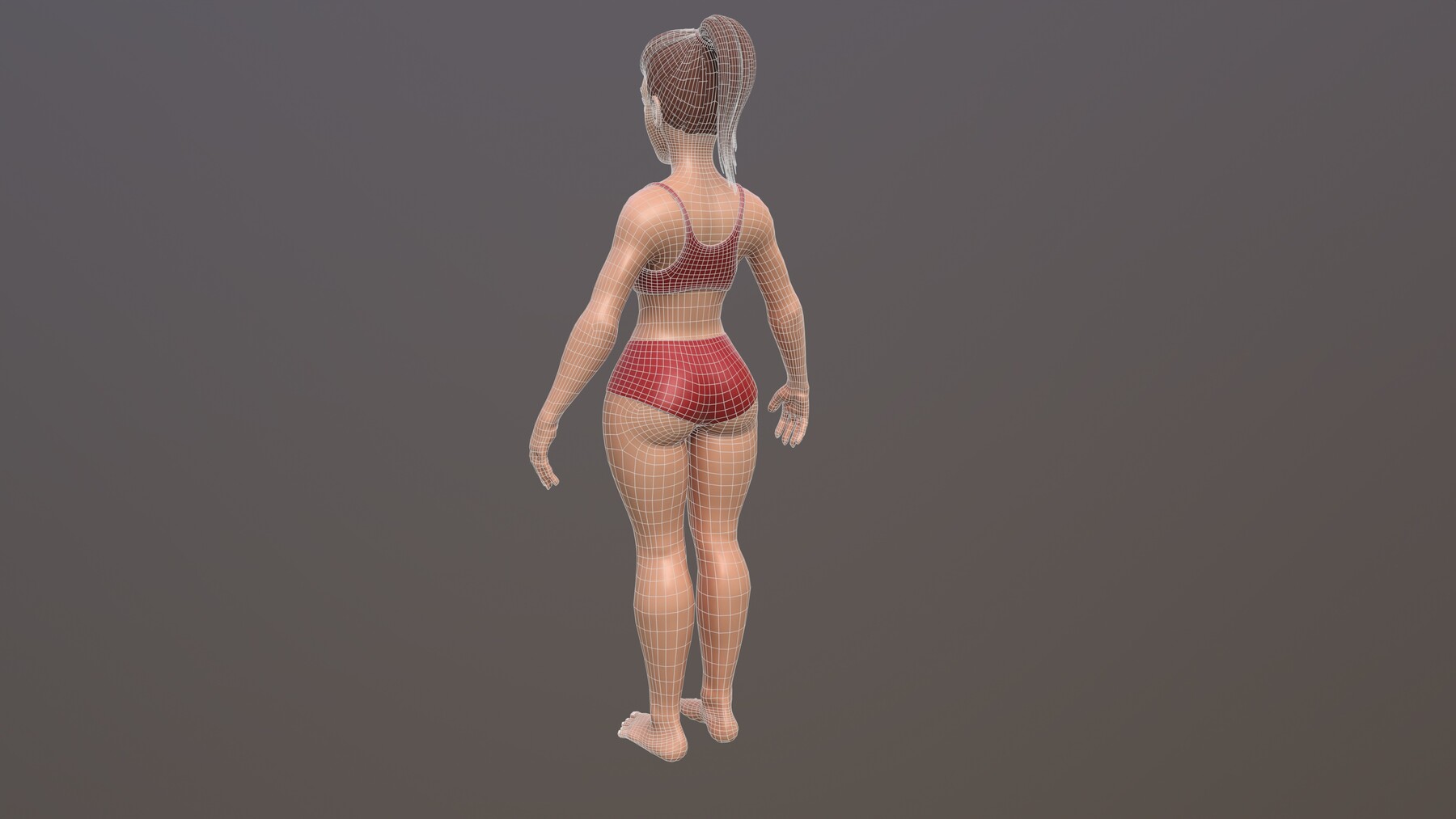 Artstation Stylized Female Base Mesh Game Assets 4795