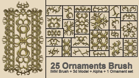 Ornaments Brushes – IMM Brushes + Ornament Set Vol . 2