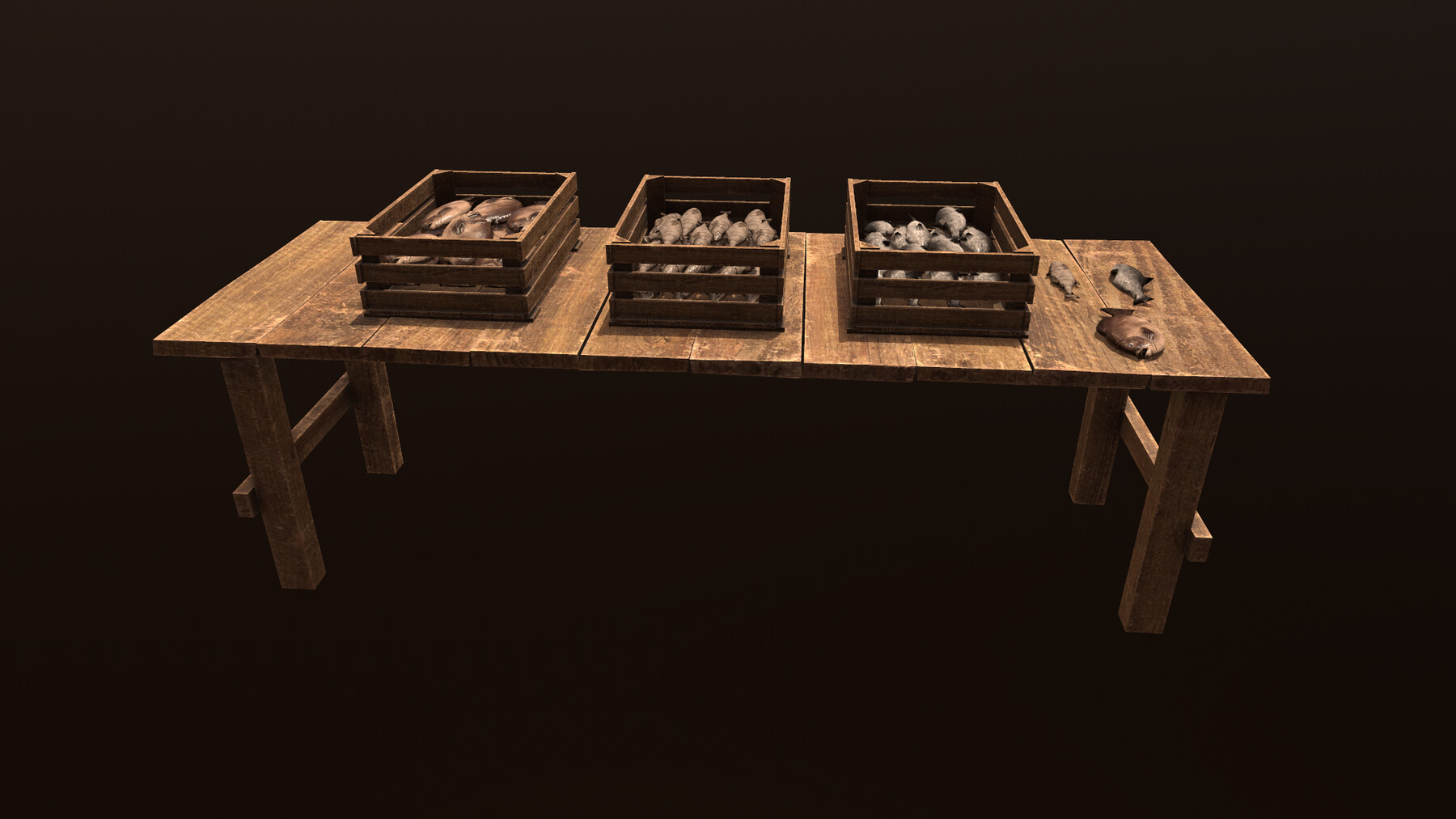 ArtStation Fish market Game Assets