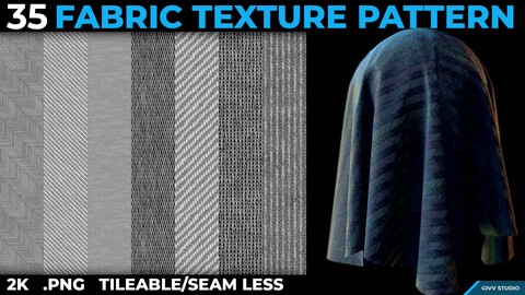 35 Fabric Texture Pattern (Tileable/Seamless/2k)