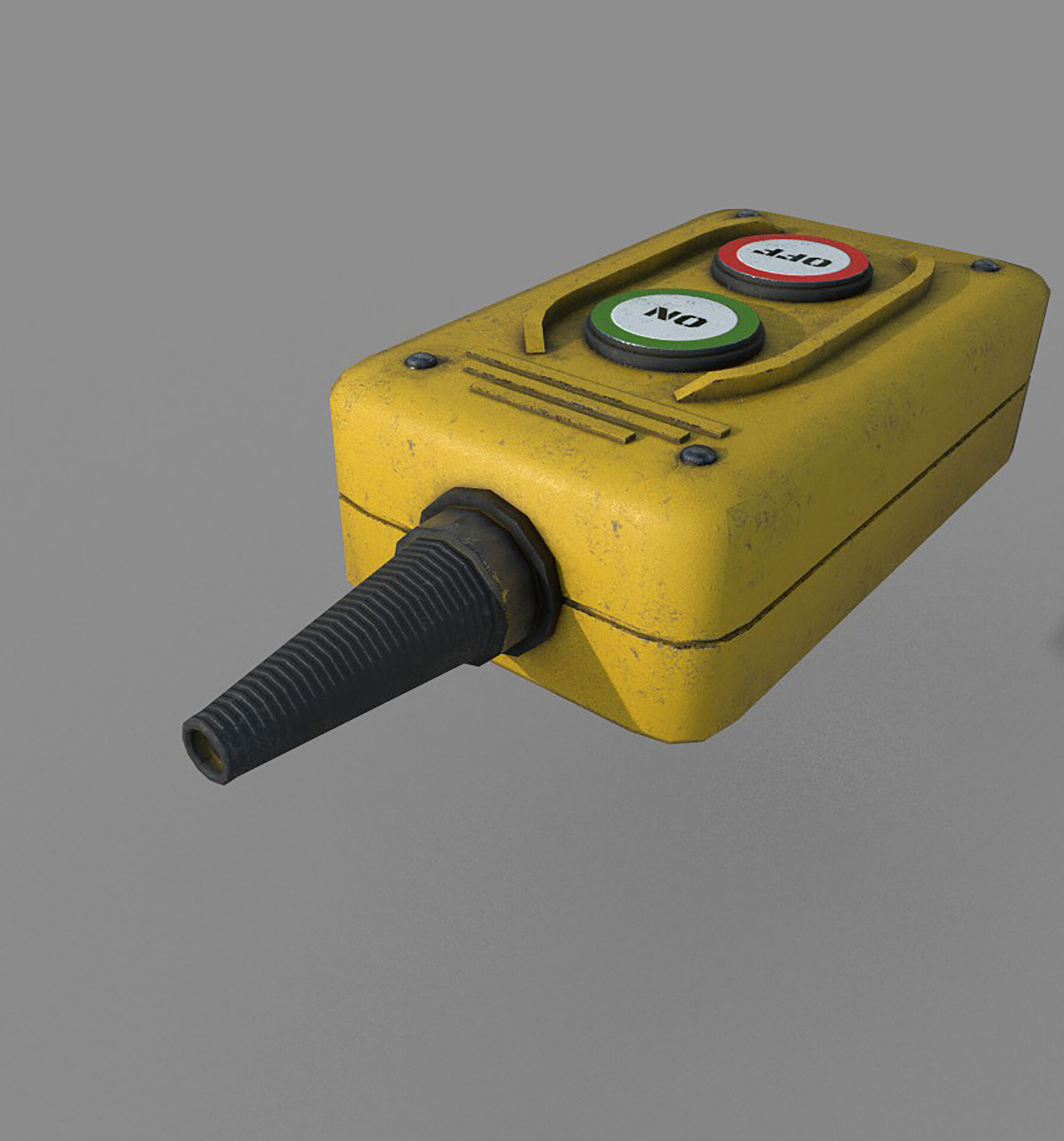 ArtStation - Industrial Power On - Off Switch 3 | Game Assets