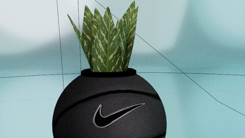 Nike Planter OBJ + Blend File
