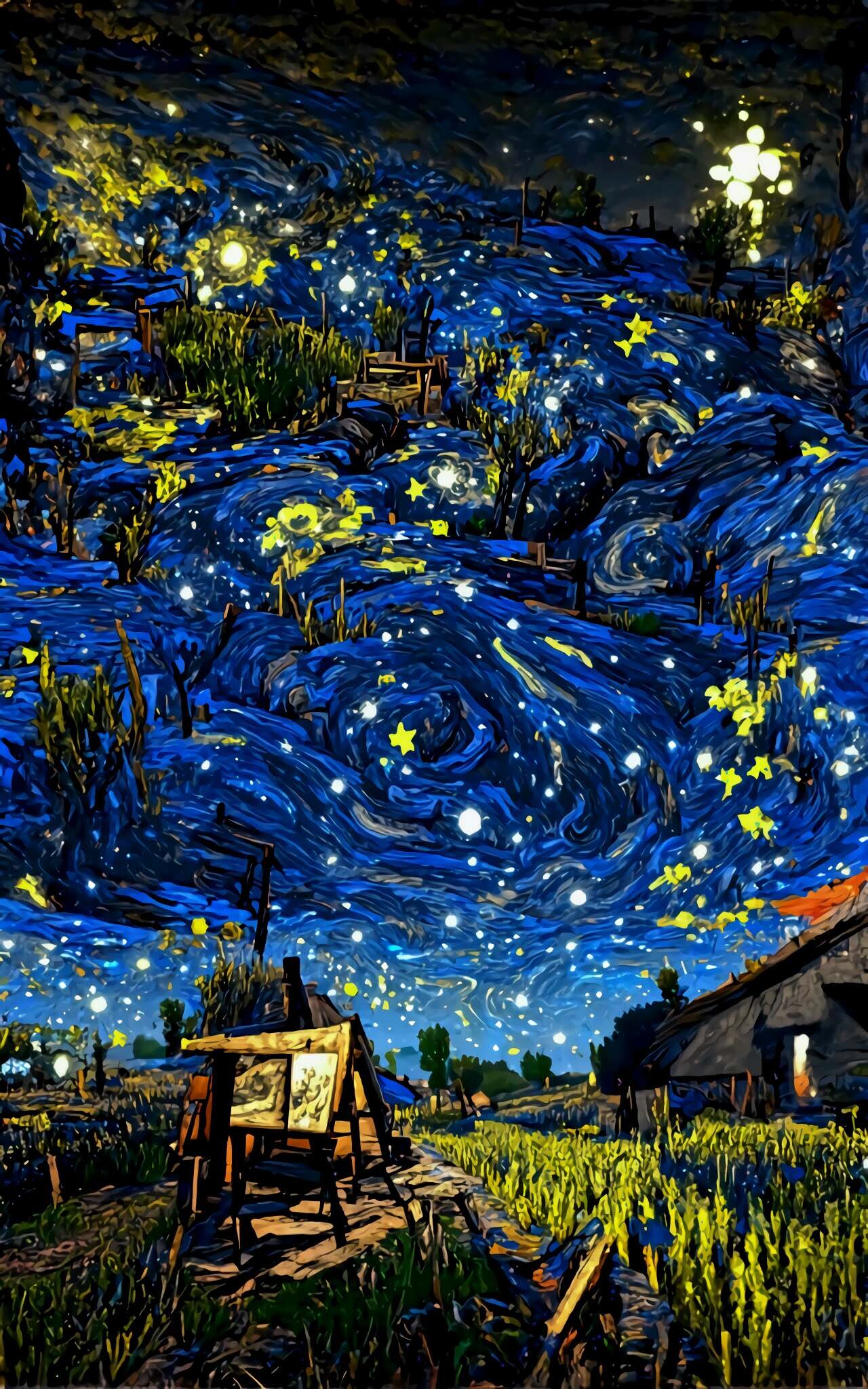 ArtStation - van gogh starry night | Artworks