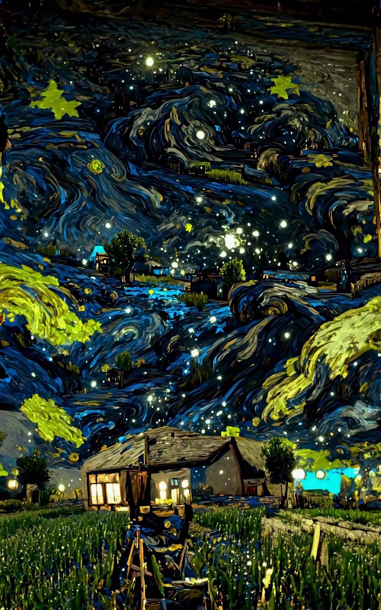 ArtStation - van gogh starry night | Artworks