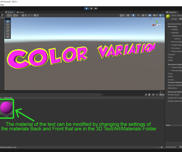 ArtStation - Unity Cartoon Text Creator | Resources
