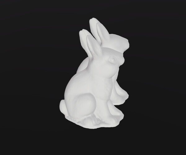 ArtStation Rabbit statue photogrammetry Resources