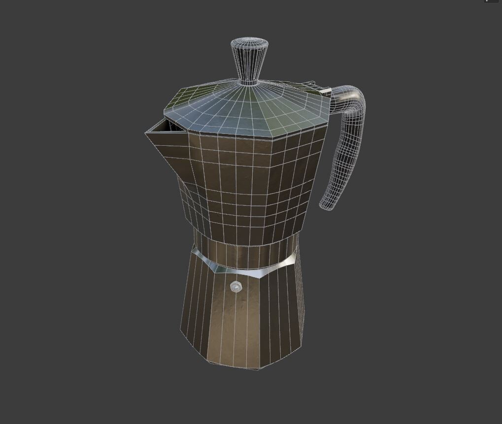 ArtStation - Moka pot and glass