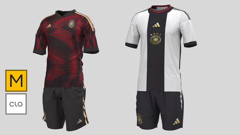 GERMANY 22 AWAY & Home JERSEY WORLD CUP 2022 - CLO & MD