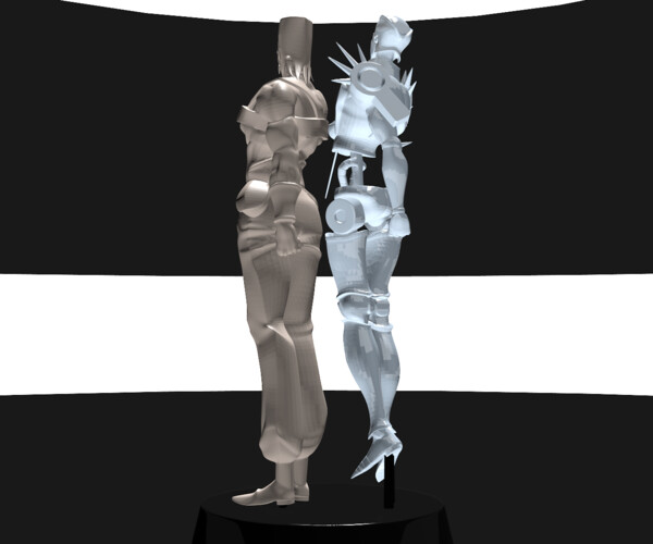 STL file Polnareff and Silver Chariot 3D print model 🎨・Model to download  and 3D print・Cults