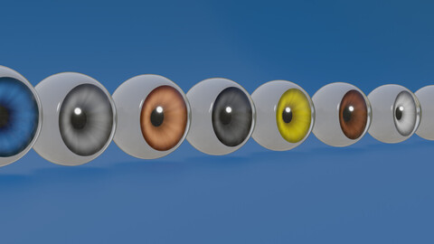 Stylized eyes. collection of 10 eyes.