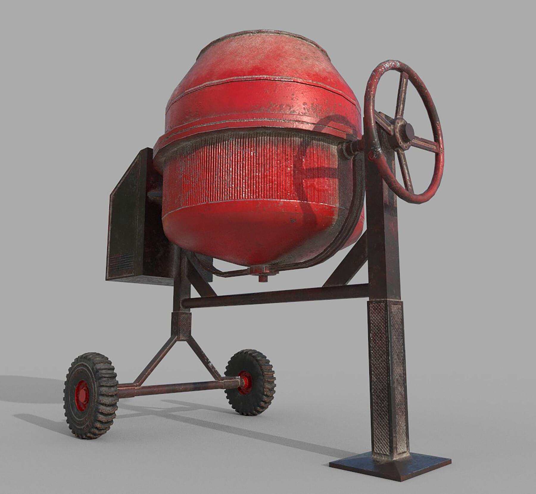 ArtStation - Old Concrete Mixer | Game Assets