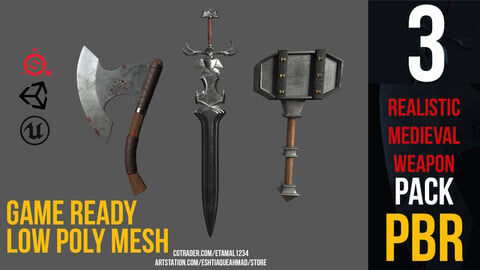 Game Ready Realistic Medieval Weapon Pack