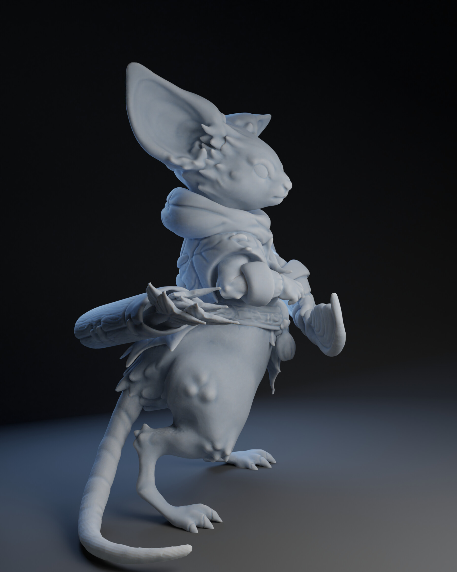 Artstation - Mouse Ranger 01 - Tabletop Miniature 