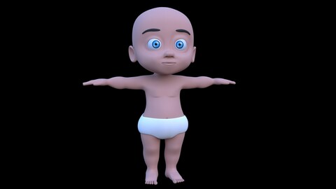 Baby Child 3D Model