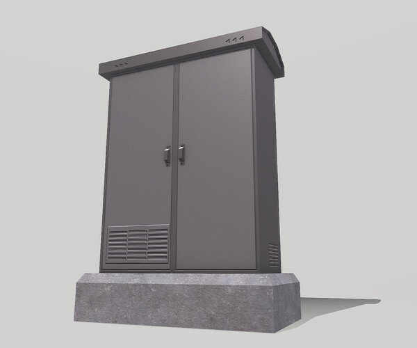 ArtStation Electric Box Game Assets