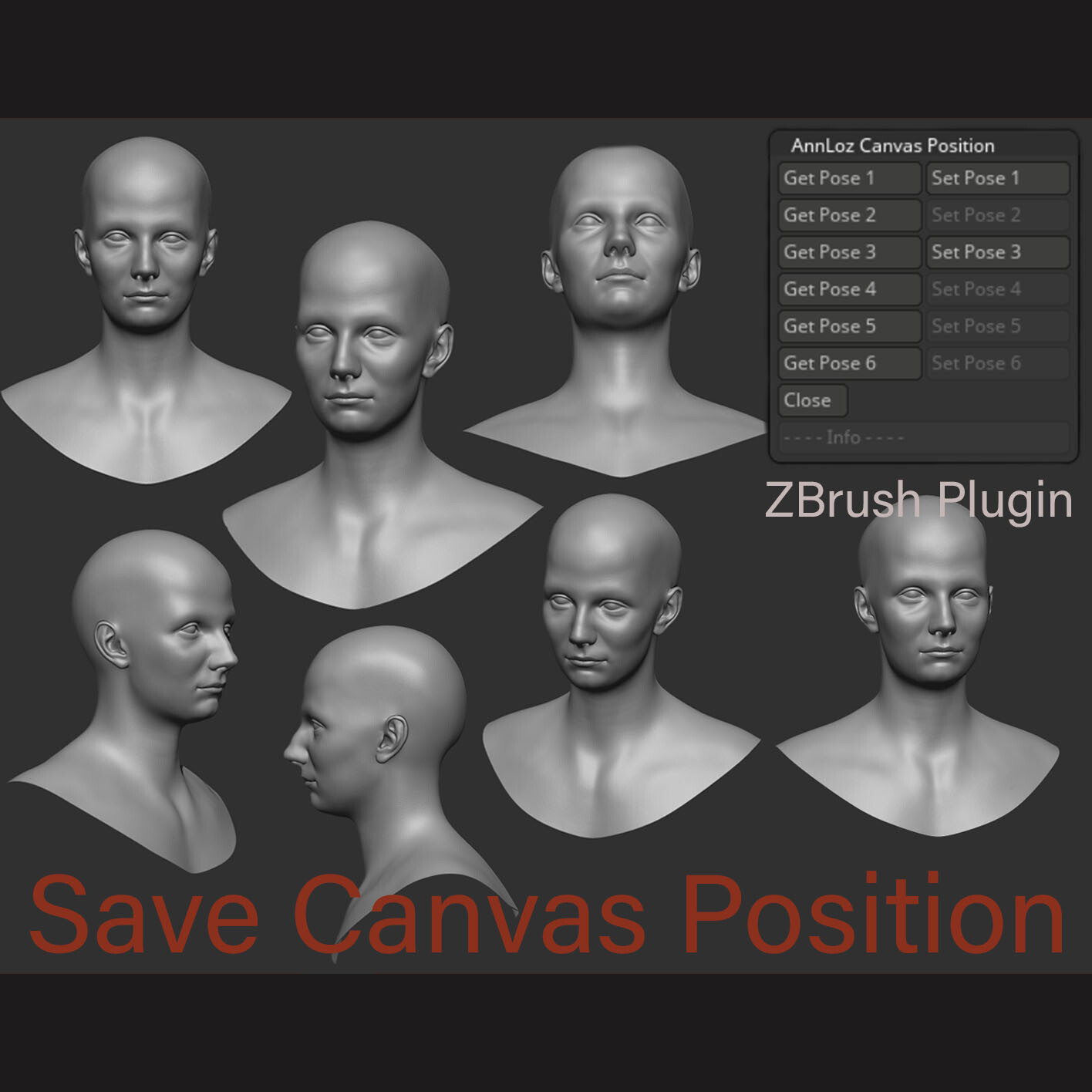 store canves setting in zbrush