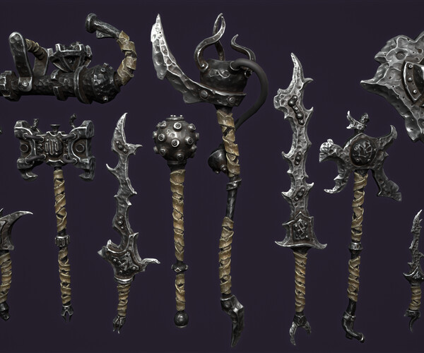 Artstation - Fantasy Brute Weapons Collection 