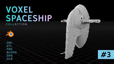 3D VOXEL SPACESHIP Collection #3 Boba Fett