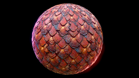 Dragon Scales PBR texture