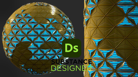 Stylized Sci-Fi wall - Substance 3D Designer