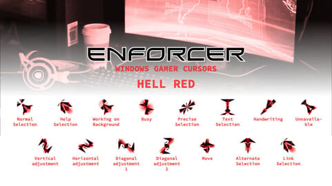 Enforcer Cursors: Hell Red