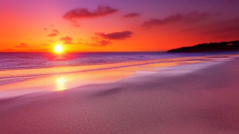 Beach Sunset 4k