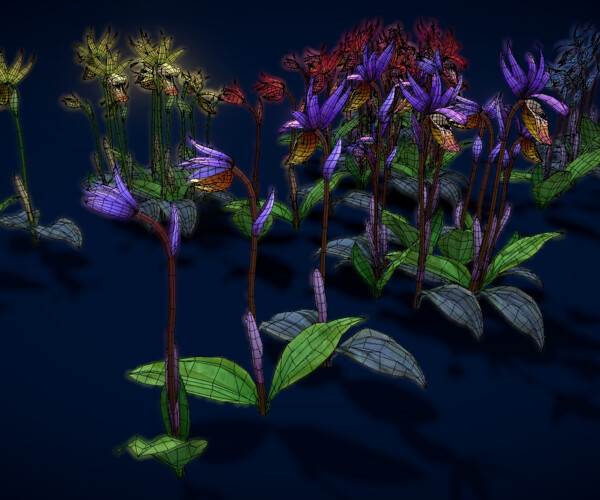 ArtStation - Flower Calypso Bulbosa | Game Assets