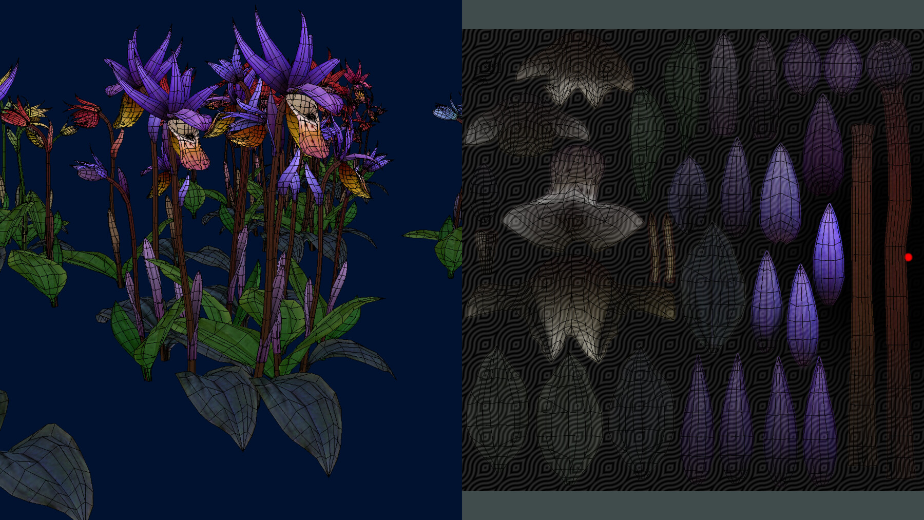 ArtStation - Flower Calypso Bulbosa | Game Assets