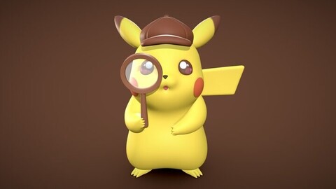 Detective Pikachu - 3D PRINT