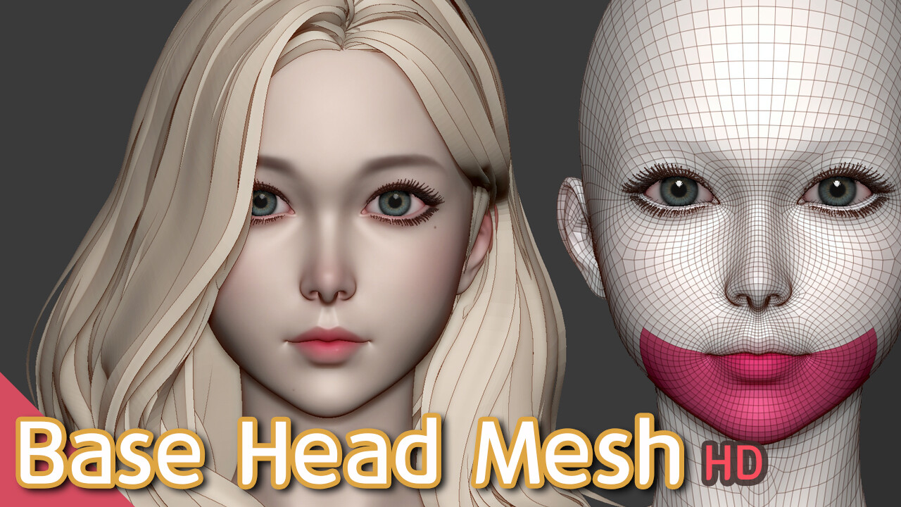 ArtStation - Head Base Mesh (HD) | Resources