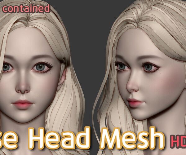 ArtStation - Head Base Mesh (HD) | Resources